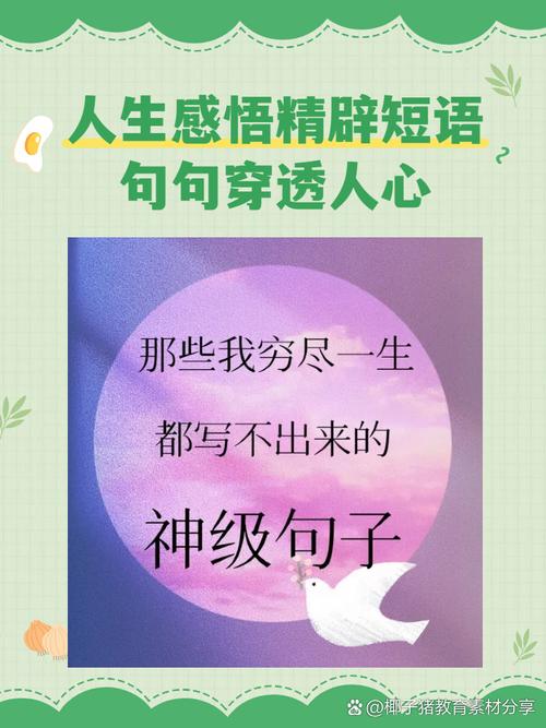 人生感悟句子句句穿心,生活哲理经典语录 第1张 人生感悟句子句句穿心,生活哲理经典语录 第1张
